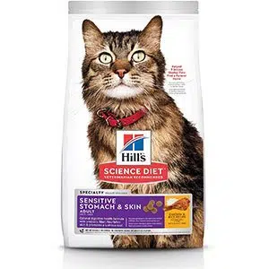 Hill's Science Diet Dry Cat Food, Adult, Sensitive Stomach & Skin