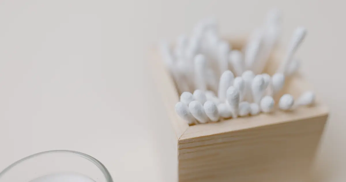 cotton swabs, a hazard if a cat swallows one
