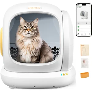 Meowant Smart WiFi Enabled Automatic Self-Cleaning Cat Litter Box, White