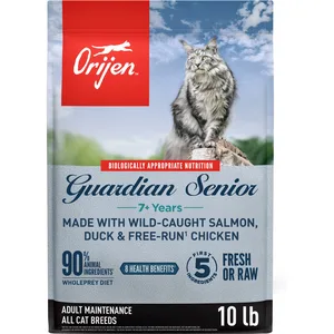 ORIJEN Guardian Senior Grain-Free High-Protein Premium Dry Cat Food, 10-lb bag