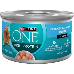 Purina ONE SmartBlend Pairings Chicken & Salmon Cat Food, 3-oz, 24 ct