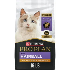 Purina Pro Plan Hairball Management Chicken & Rice Cat Food, 16-lb