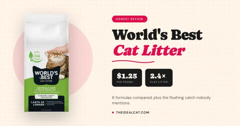 World's Best Cat Litter Comfort Care unscented clumping corn litter bag