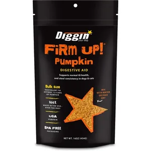 Diggin Your Dog Firm Up pumpkin digestive supplement for cats