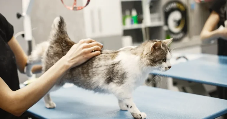 how do vets draw blood from cats