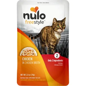 Nulo FreeStyle Chicken in Broth Cat Food Topper, 2.8-oz, case of 24