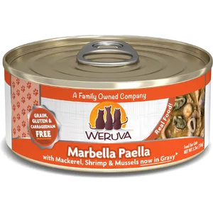 Weruva Mackerel, Shrimp & Mussels Canned Cat Food, 5.5-oz, case of 24