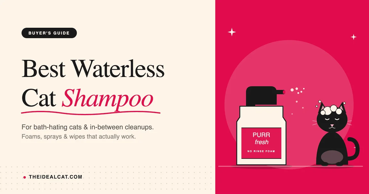 best waterless cat shampoo