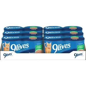 9 Lives Super Supper Wet Cat Food, 5.5-oz can, case of 24