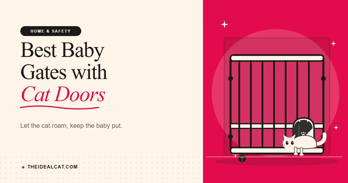 baby gate with cat door