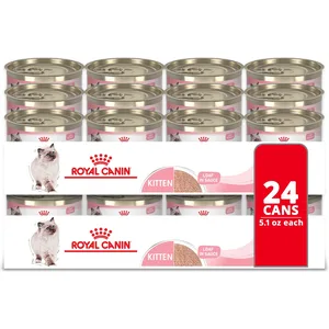 Royal Canin Feline Health Nutrition Kitten Loaf in Sauce Canned Cat Food, 5.1-oz, case of 24