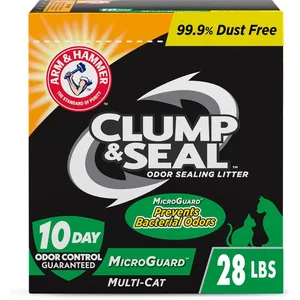 Arm & Hammer Clump & Seal MicroGuard Fresh Scent Cat Litter, 28-lb