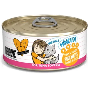 BFF Tuna & Salmon Soulmates in Aspic Canned Cat Food, 5.5-oz, 24 ct