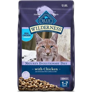 Blue Buffalo Wilderness Chicken Recipe Dry Cat Food, 12 lb