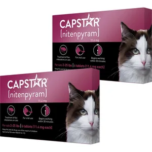 Capstar Flea Oral Treatment for Cats, 2-25 lbs, 12 Tablets