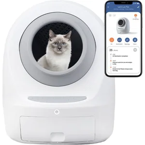 Casa Leo Leo's Loo Too Wifi Enabled Cat Litter Box, Leo Gray