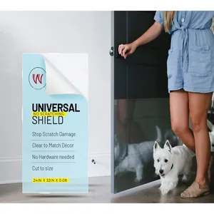 CLAWGUARD Clear Surface Universal Scratch Shield Protector for Doors, Walls & Furniture, Clear, 32 X 24-in