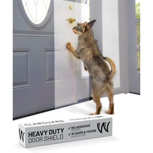 CLAWGUARD Heavy Duty Clear Door & Surface Protector Scratch Shield for Cats & Dogs, 20 x 44-in
