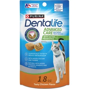 DentaLife Tasty Chicken Flavor Dental Cat Treats, 1.8-oz bag