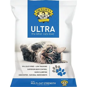 Dr. Elsey's Ultra Unscented Clumping Clay Cat Litter, 20-lb bag