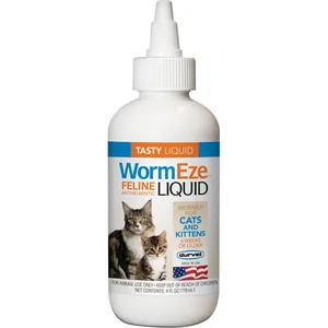Durvet WormEze Feline Liquid Cat Dewormer, 4-fl oz bottle