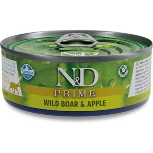 Farmina N&D Prime Boar & Apple Grain-Free Wet Cat Food, 2.46-oz can, case of 24