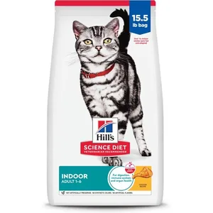 Hill's Science Diet Adult Indoor Chicken Recipe Dry Cat Food, 15.5-lb bag