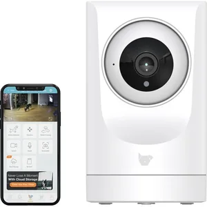 INSTACHEW Purrsight 360 Degree Wi-Fi Security Cat & Dog Pet Camera, White