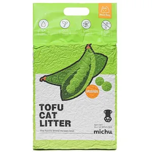 Michu Original Unscented Natural Clumping Flushable Tofu Cat Litter, 5.5-lb bag