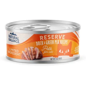 Natural Balance L.I.D. Reserve Duck & Green Pea Wet Cat Food for cats with allergies