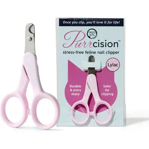 Necoichi Purrcision Stainless Steel Indoor Cat Nail Clipper, Lilac