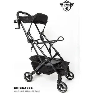 One for Pets Chickadee Multi-Fit Dog & Cat Stroller, Black