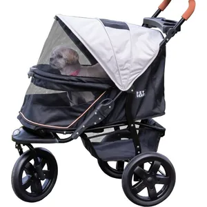 Pet Gear AT3 No-Zip Pet Stroller, Summit Grey