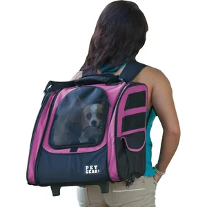 Pet Gear I-GO2 Traveler Backpack Dog & Small Pet Carrier, Pink