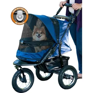 Pet Gear Jogger No-Zip Dog Stroller, Midnight River