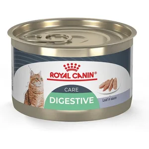 Royal Canin Feline Care Nutrition Digestive Care Loaf Pate Wet Cat Food, 5.1-oz can, case of 4