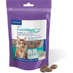 Virbac C.E.T. IntelliDent Cat Dental Treats, 90 count