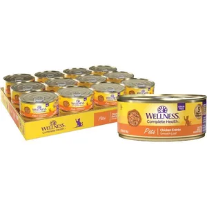 Wellness Complete Health Chicken Canned Cat Food, 5.5-oz, case of 24