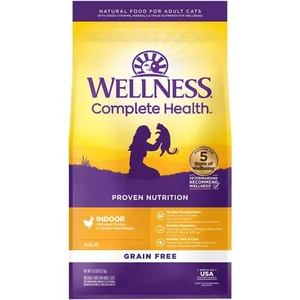 Wellness Complete Health Grain-Free Indoor Deboned Chicken Recipe Dry Cat Food, 11.5-lb bag