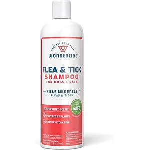 Wondercide Natural Flea & Tick with Essential Oils Dog & Cat Shampoo, Peppermint, 12-fl oz bottle