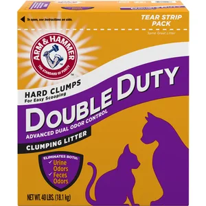 Arm & Hammer Litter Double Duty Scented Clumping Clay Cat Litter, 120-lb bundle