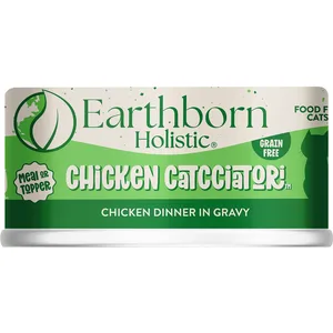 Earthborn Holistic Chicken Catcciatori Grain-Free Natural Adult Canned Cat Food, 3-oz can, bundle of 48