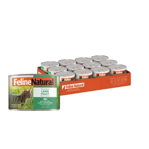 Feline Natural Lamb Feast Grain-Free Canned Cat Food, 6-oz, case of 12