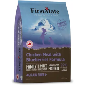 FirstMate Chicken Meal with Blueberries Dry Cat Food, 10-lb bag
