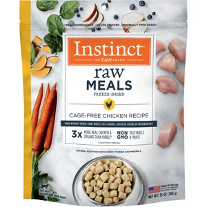Instinct Freeze-Dried Raw Meals Grain-Free Cage-Free Chicken Recipe Cat Food, 25-oz bag