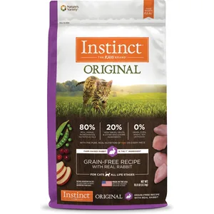 Instinct Original Real Rabbit Recipe Grain-Free Dry Cat Food, 10-lb bag