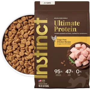 Instinct Ultimate Protein Cage-Free Chicken Recipe Grain-Free Dry Cat Food, 10-lb bag