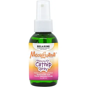 Meowijuana Catnip Oil Honeysuckle Spray, 3-oz bottle