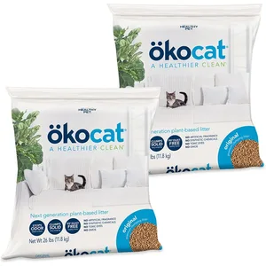 Okocat Original Premium Wood Clumping Cat Litter, 52-lb bundle