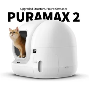 PETKIT PuraMax 2 Self Cleaning Cat Litter Box, White, X-Large: 24-in